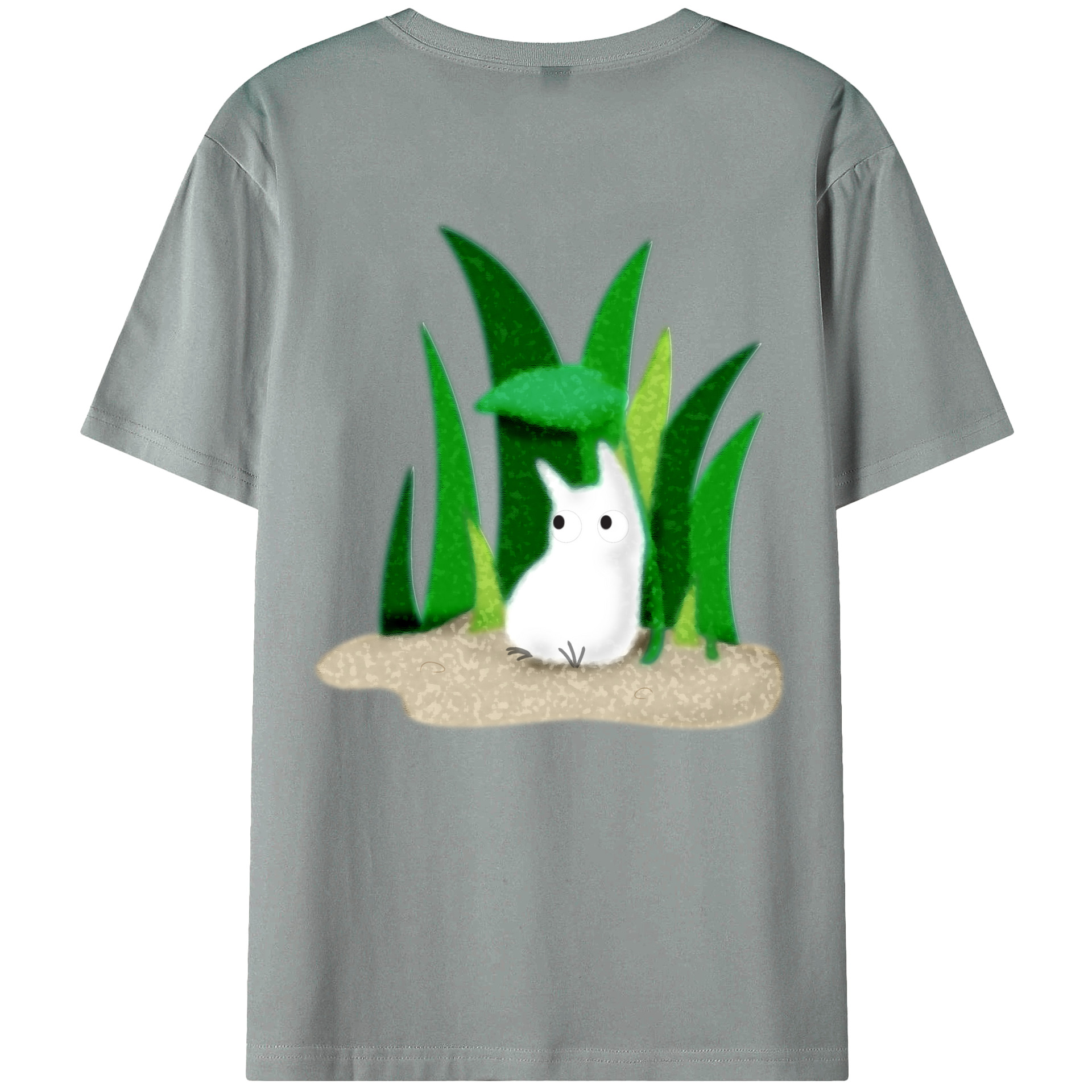 （画像用） となりのトトロ 草壁メイ 草壁サツキ My Neighbor Totoro Satsuki Kusakabe Mei Kusakabe 綿100％ メンズ半袖Tシャツ（バックプリント） 通気性